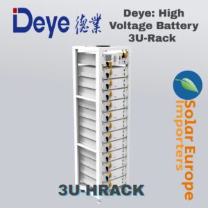 Deye: High Voltage Battery 3U-Rack (12 x HV Batteries & 1 x HV Cluster Control Box) (3U-HRACK)