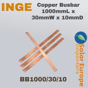 Copper Busbar 1000mmL x 30mmW x 10mmD (BB1000/30/10)