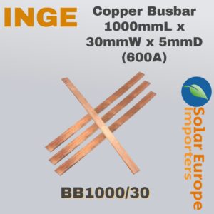 Copper Busbar 1000mmL x 30mmW x 5mmD (BB1000/30)