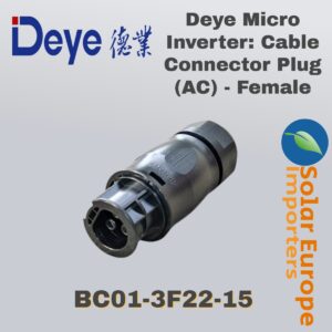 Deye: Micro Inverter Cable to Cable Connector Plug (Female)(BC01-3F22-15)