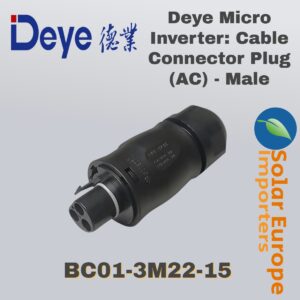 Deye: Micro Inverter Cable to Cable Connector Plug (Male)(BC01-3M22-15)