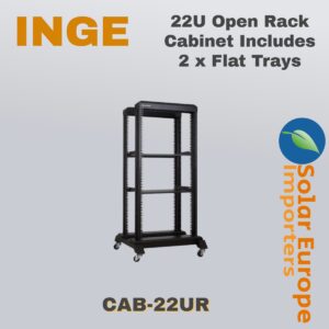 22U Open Rack Cabinet Includes 2 x Flat Trays (CAB-22UR)