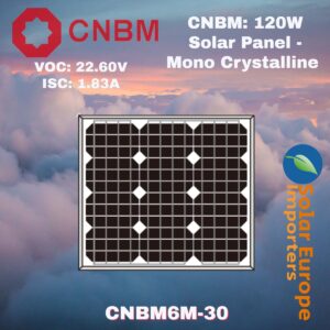 CNBM: 30W Solar Panel Mono Crystalline (CNBM6M-30)