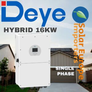Deye: 16Kw Single Phase Hybrid Inverter (SUN-16K-SG01LP1-EU)