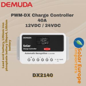 Demuda: PWM-DX Solar Charge Controller 40A 12VDC / 24VDC (DX2140)