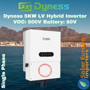Dyness: 5KW Single Phase LV Hybrid Inverter - VOC: 600V Battery: 60V CT&WIFI Incl (Dyne-5.0L-1P-A)