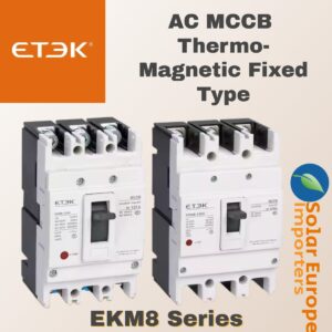 Etek: AC 3P MCCB Thermo-Magnetic Fixed Type 125A 25KA 400V (EKM8-125H-3-0125)