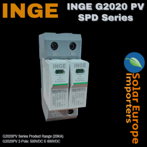Inge: DC 2P Surge Protection Device T2 600VDC 20KA (G2020PV/600-2P)
