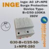 Inge: AC 1P+NPE Surge Protection Device Type-B+C/50-100KA 280V (G30-B+C/25-50-1+NPE-280)