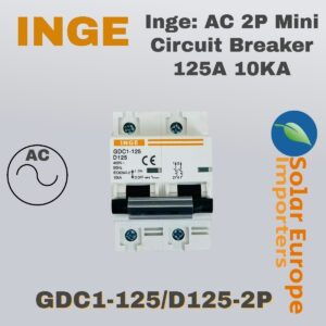 Inge: AC 2P Mini Circuit Breaker 125A 10KA (GDC1-125/D125-2P)