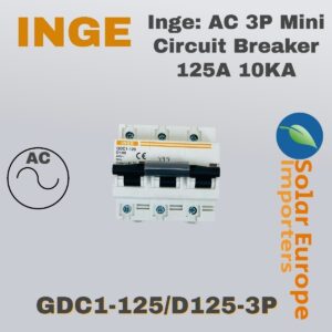 Inge: AC 3P Mini Circuit Breaker 125A 10KA (GDC1-125/D125-3P)