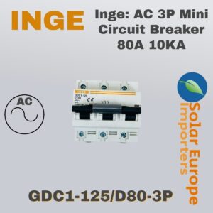 Inge: AC 3P Mini Circuit Breaker 80A 10KA (GDC1-125/D80-3P)