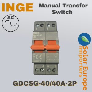 Inge: AC 2P Manual Transfer Switch 40A (GDCSG-40/40A-2P)