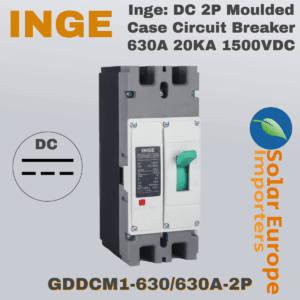 Inge: DC 2P Moulded Case Circuit Breaker 630A 20KA 1500VDC (GDDCM1-630/630A-2P)