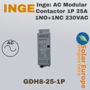 Inge: AC Modular Contactor 1P 25A 1NO+1NC 230VAC (GDH8-25-1P)