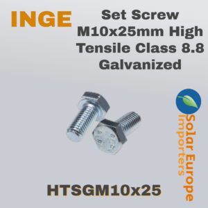 Set Screw M10x25mm High Tensile Class 8.8 Galvanized (HTSGM10x25)