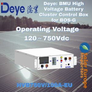 Deye: BMU High Voltage Battery Cluster Control Box for BOS-G (HVB750V/100A-EU)