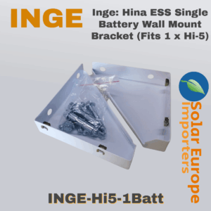 Inge: Hina ESS Single Battery Wall Mount Bracket (Fits 1 x Hi-5) (INGE-Hi5-1Batt)
