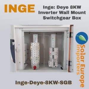 Inge: Deye 8KW Inverter Wall Mount Switchgear Box (Inge-Deye-8KW-SGB)