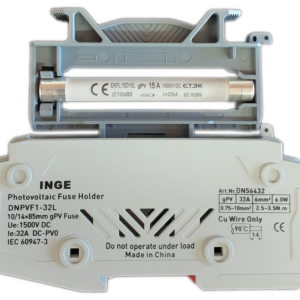 Alternative view of Inge: DC 1P Photovoltaic Fuse Holder 32A 1500VDC (Use 10/14x85mm DC Fuse Link) (Inge-DNPVF1-32L)