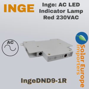 Inge: AC LED Indicator Lamp Red 230VAC (IngeDND9-1R)
