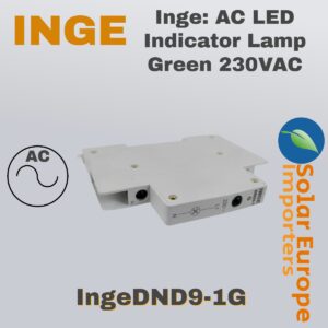 Inge: AC LED Indicator Lamp Green 230VAC (IngeDND9-1G)