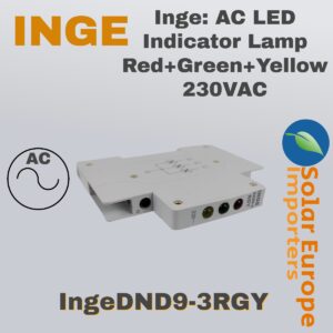 Inge: AC LED Indicator Lamp Red+Green+Yellow 230VAC (IngeDND9-3RGY)