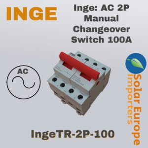 Inge: AC 2P Manual Changeover Switch 100A (IngeTR-2P-100)