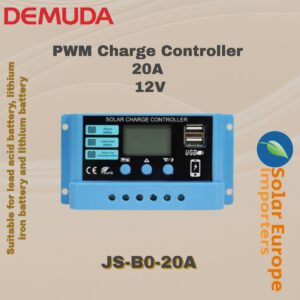 Demuda: PWM Solar Charge Controller 20A 12VDC / 24VDC (JS-B0/20A)