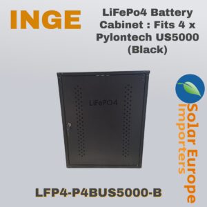 LiFePo4 Battery Cabinet : Fits 4 x Pylontech US5000 (Black) (LFP4-P4BUS5000-B)