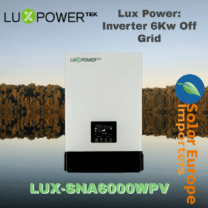 Lux Power: Inverter 6Kw Off Grid - VOC: 480V Battery: 48V CT&WIFI Incl (LUX-SNA6000WPV)