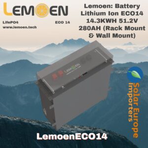 Lemoen: Battery Lithium Ion ECO14 14.3KWH 51.2V 280AH (Rack Mount & Wall Mount) (LemoenECO14)