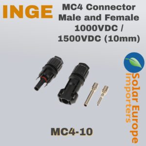 MC4 Connector Male and Female 1000VDC (10mm) (MC4-10)