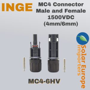 MC4 Connector Male and Female 1500VDC (4mm/6mm) (MC4-6HV)