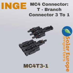 MC4 Connector 3 To 1 T-Branch Connector (MC4T3-1)