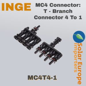 MC4 Connector 4 To 1 T-Branch Connector (MC4T4-1)