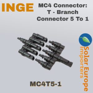 MC4 Connector 5 To 1 T-Branch Connector (MC4T5-1)