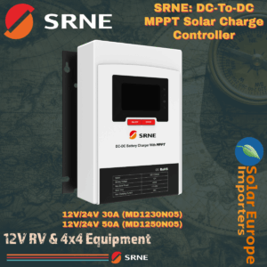 SRNE: DC-To-DC MPPT Solar Charge Controller 12V/24V 30A (MD1230N05)