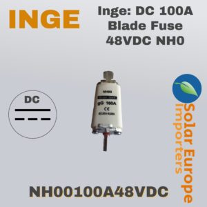Inge: DC 100A Blade Fuse 48VDC NH0 (NH00100A48VDC)