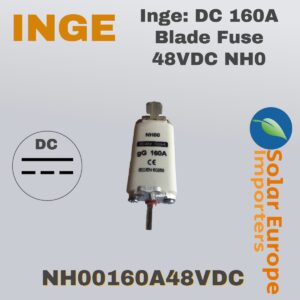 Inge: DC 160A Blade Fuse 48VDC NH0 (NH00160A48VDC)