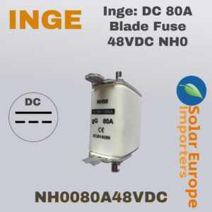 Inge: DC 80A Blade Fuse 48VDC NH0 (NH0080A48VDC)