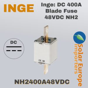 Inge: DC 400A Blade Fuse 48VDC NH2 (NH2400A48VDC)