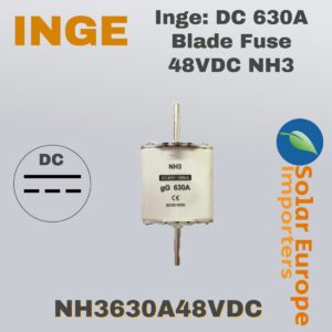 Inge: DC 630A Blade Fuse 48VDC NH3 (NH3630A48VDC)