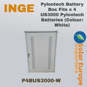 Pylontech Battery Box Fits x4 US3000 Batteries (Colour White) (P4BUS3000-W)