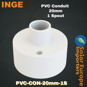 Inge: PVC Conduit 1 Way Spout 20mmØ (Each) (PVC-CON-20mm-1S)