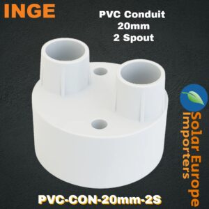 Inge: PVC Conduit 2 Way Spout 20mmØ (Each) (PVC-CON-20mm-2S)