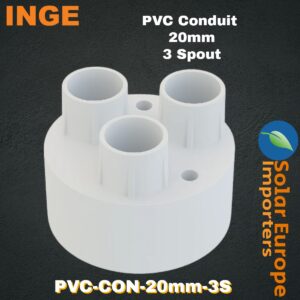 Inge: PVC Conduit 3 Way Spout 20mmØ (Each) (PVC-CON-20mm-3S)
