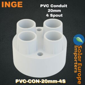 Inge: PVC Conduit 4 Way Spout 20mmØ (Each) (PVC-CON-20mm-4S)
