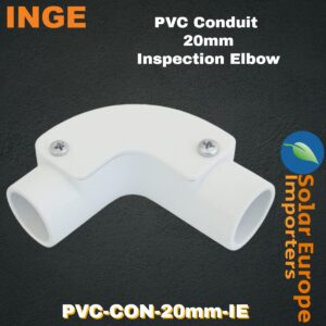 Inge: PVC Conduit Inspection Elbow 20mmØ (Each) (PVC-CON-20mm-IE)