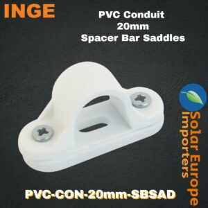 Inge: PVC Conduit Spacer Bar Saddles 20mmØ (10 Pack) (PVC-CON-20mm-SBSAD)